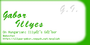 gabor illyes business card